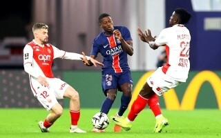 PSG vs Monaco in the first leg of the Champions League