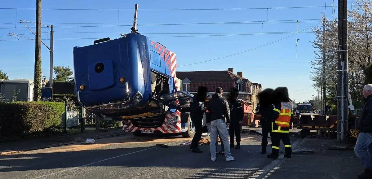 Train Collides with Truck in France