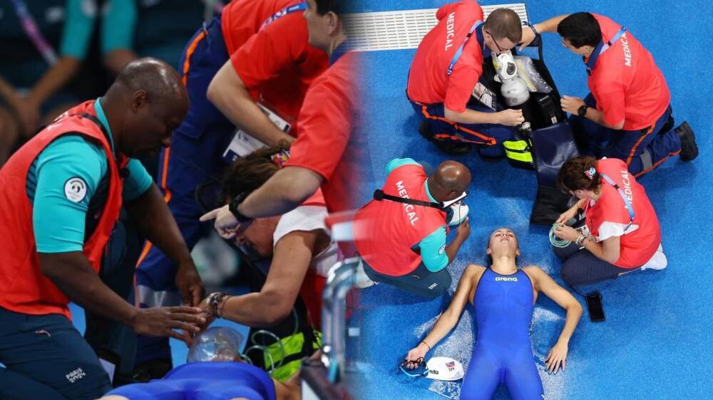 Спортсменка упала в Парижской Олимпиаде 2024
