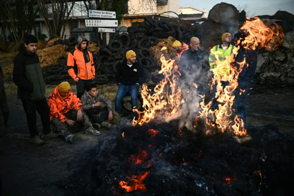 French Farmers Block Roads Over Livestock Disease
